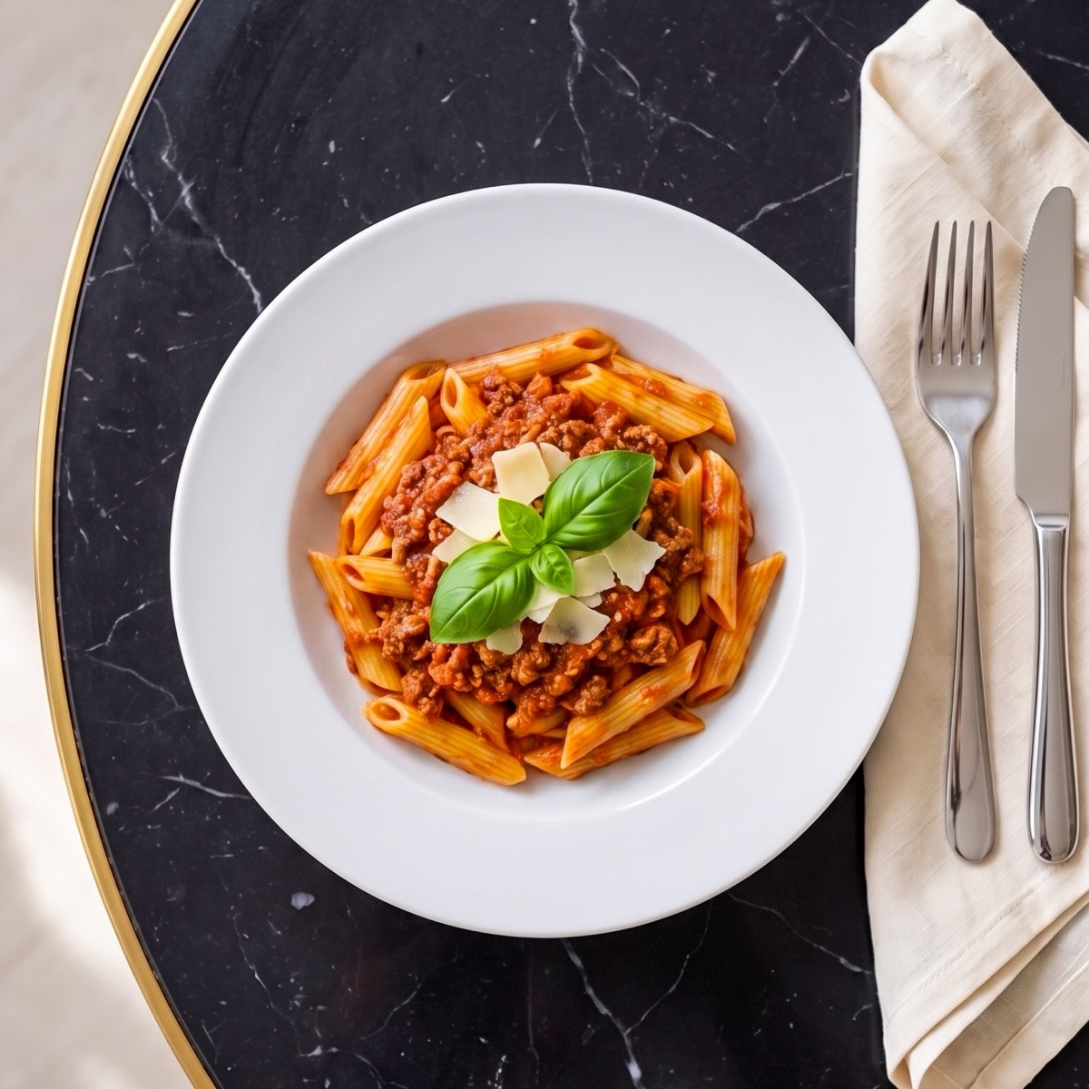 Penne à la bolognaise