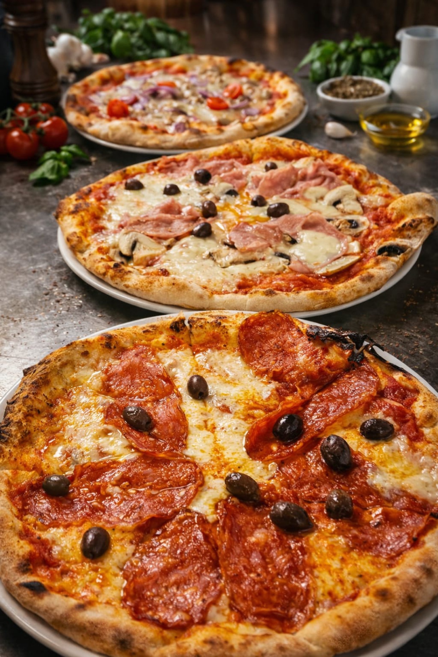 Artisan Italian pizzas